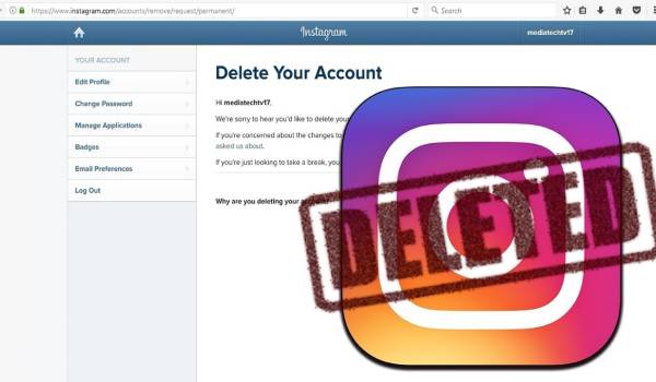 چگونه اکانت اینستاگرام خود را حذف کنیم؟ آموزش گام به گام